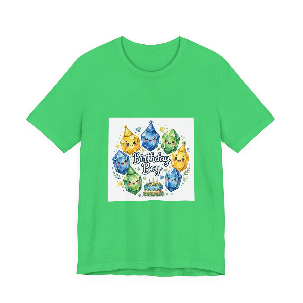 Birthday Boy Crystal Party T-Shirt | Greens
