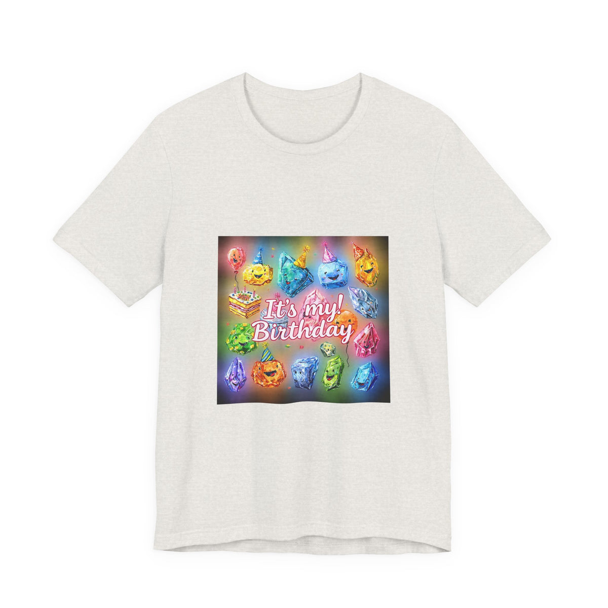 It's My Birthday Crystal Party T-Shirt | Sandy Neutrals & Oranges
