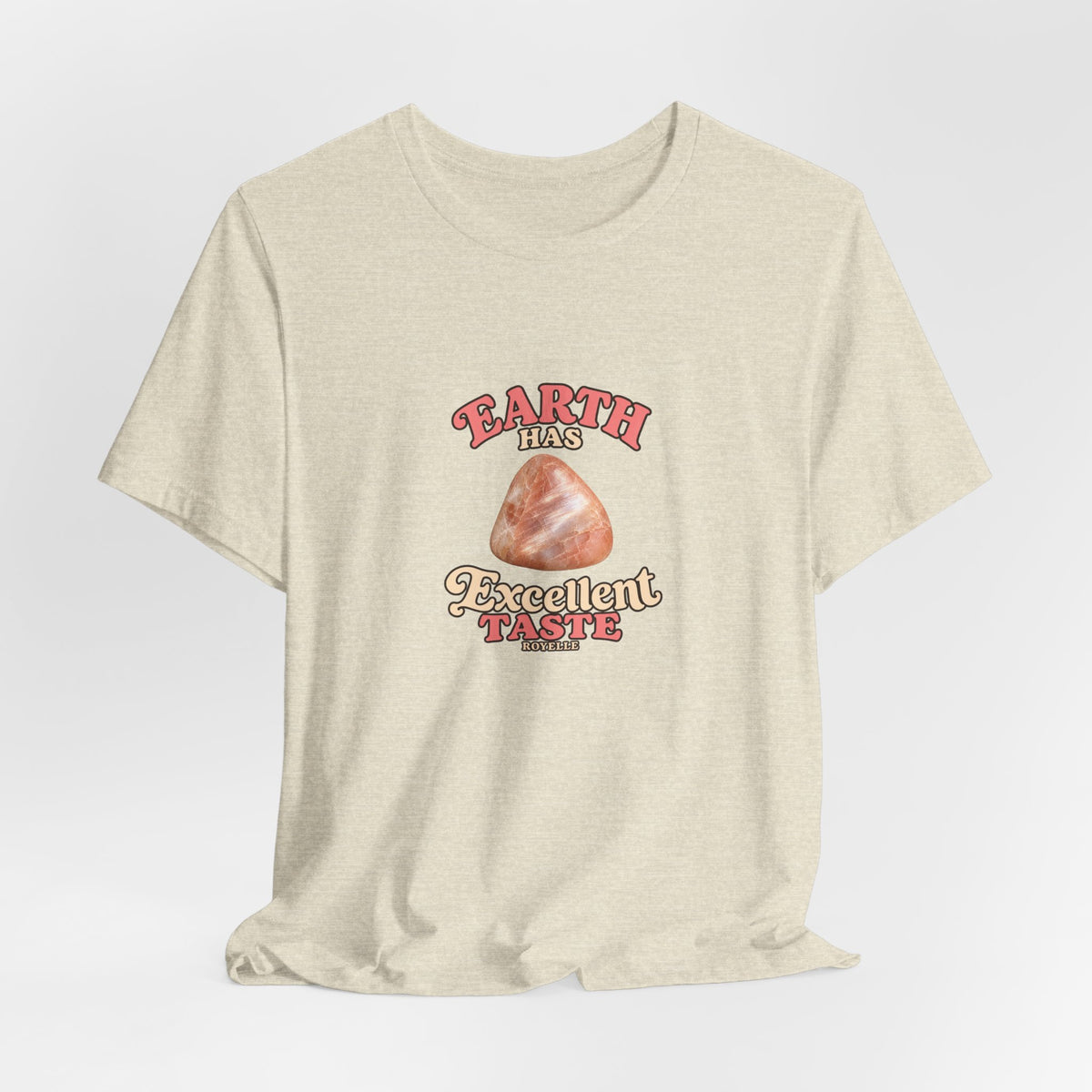 Earth Has Excellent Taste — Peach Moonstone Tee | Sandy Neutrals & Oranges