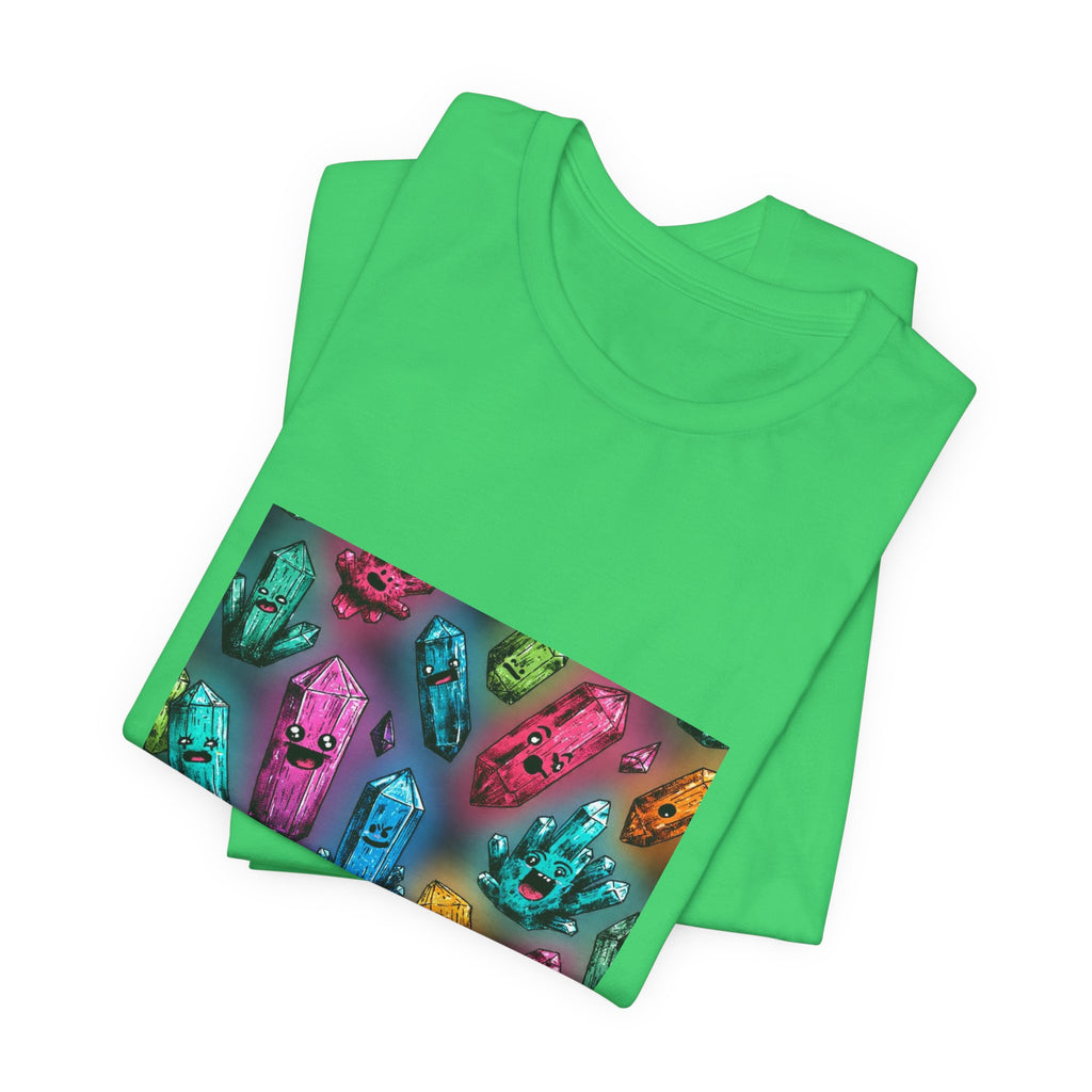 Colorful Crystal Characters T-Shirt | Greens