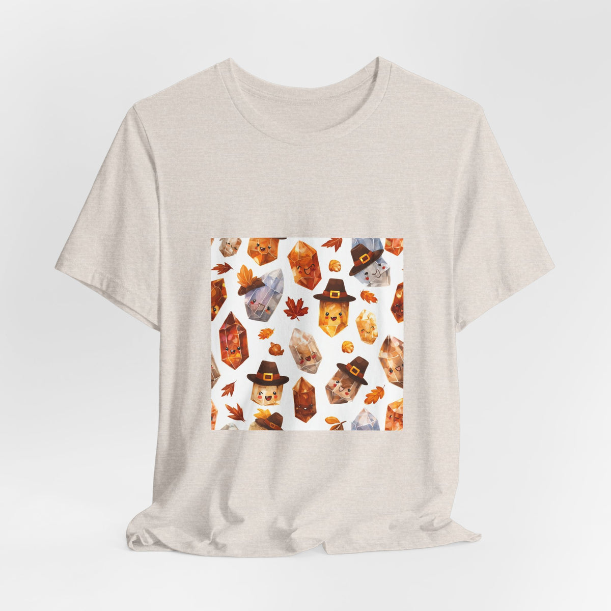 Thanksgiving Crystal Harvest T-Shirt | Sandy Neutrals & Oranges