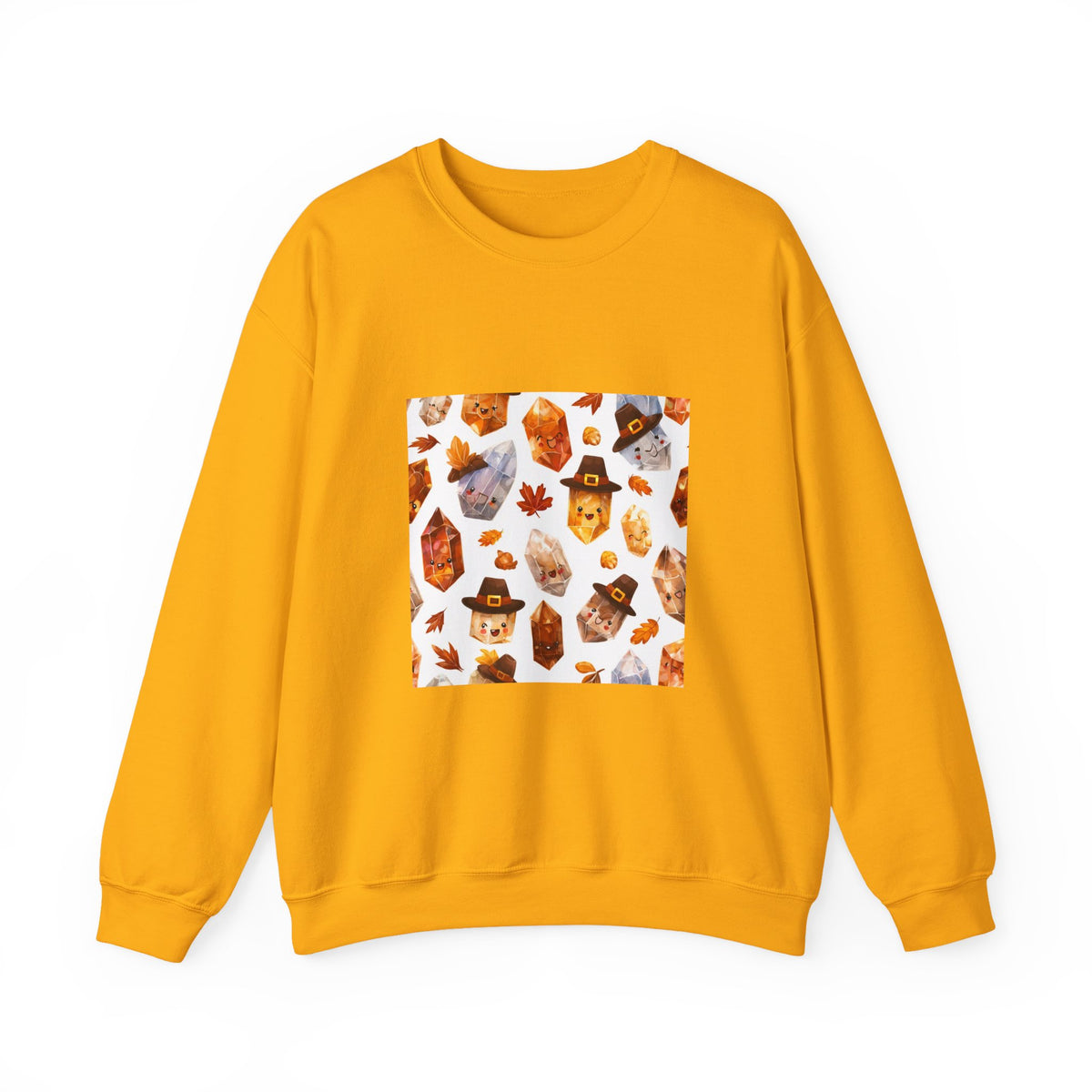 Thanksgiving Crystal Harvest Crewneck | Earth Tones & Brights