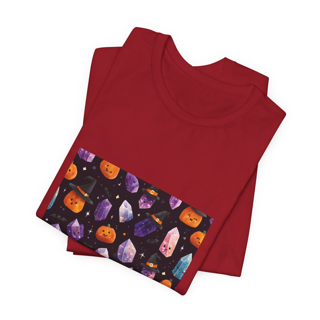 Halloween Crystal Party T-Shirt | Dark Neutrals & Reds
