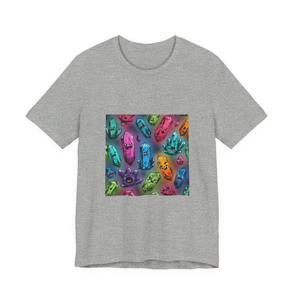 Colorful Crystal Characters T-Shirt | Light Neutrals