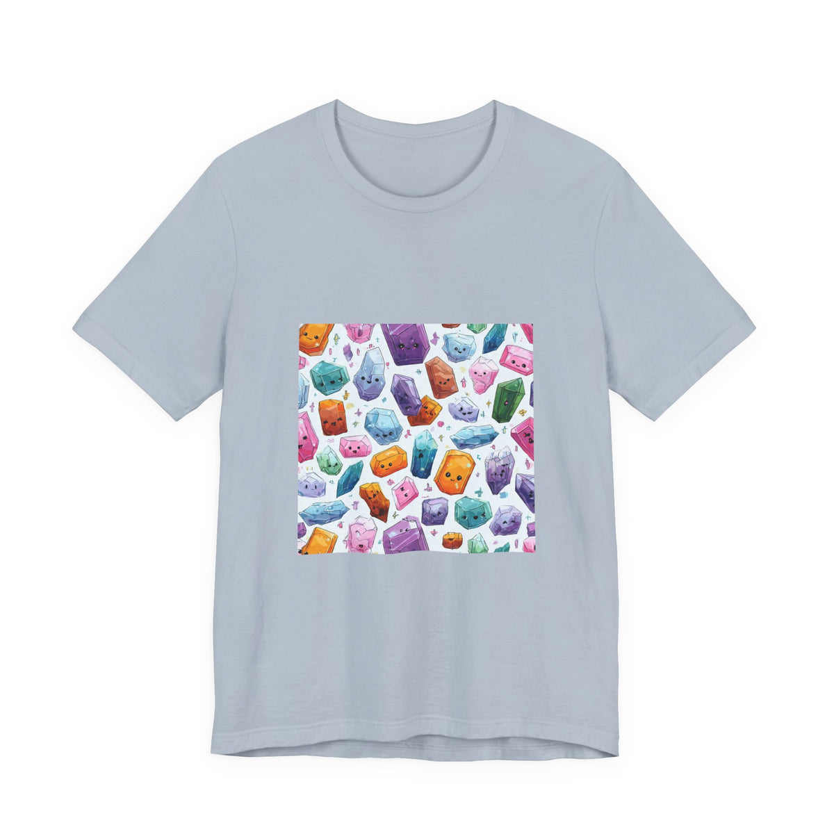 Pastel Crystal Friends T-Shirt | Soft Blues