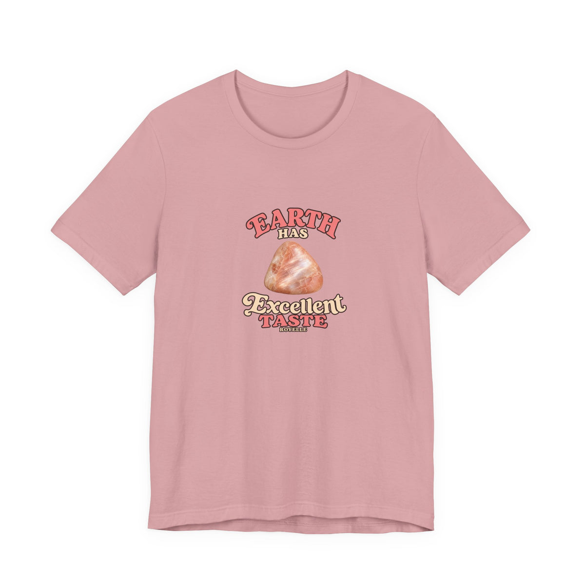 Earth Has Excellent Taste — Peach Moonstone Tee | Pinks & Orchid