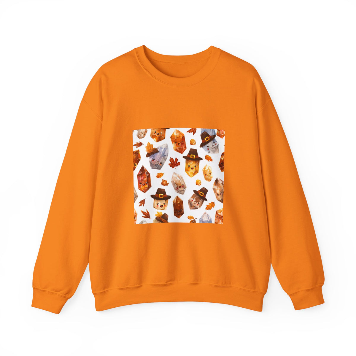 Thanksgiving Crystal Harvest Crewneck | Earth Tones & Brights