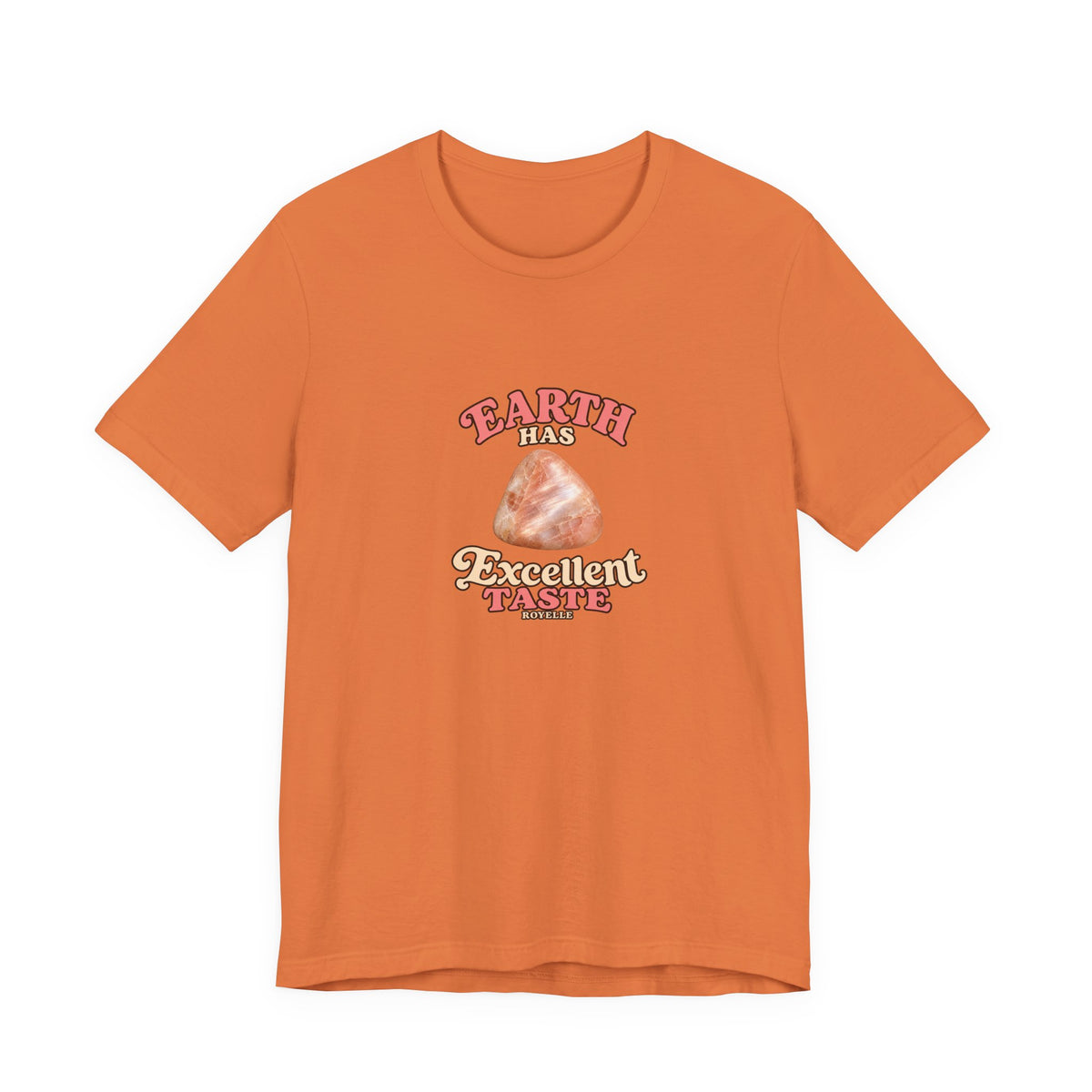 Earth Has Excellent Taste — Peach Moonstone Tee | Sandy Neutrals & Oranges