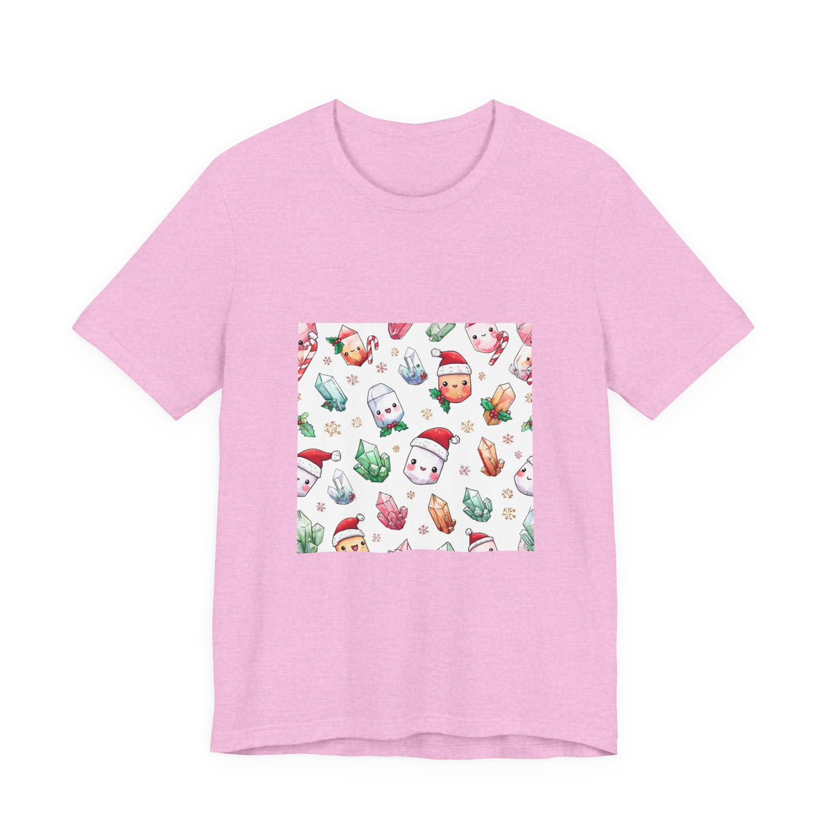 Pastel Christmas Crystal Friends T-Shirt | Pinks & Orchid
