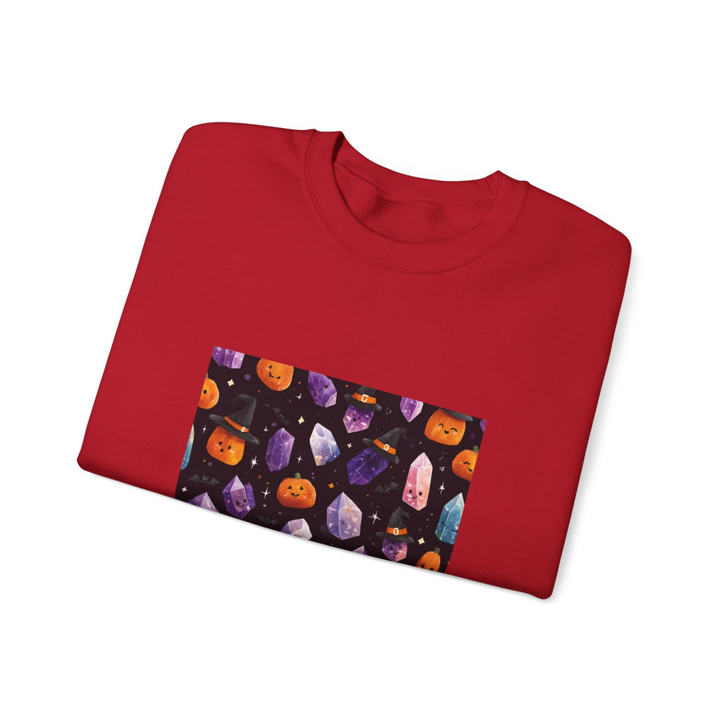 Halloween Crystal Party Crewneck | Neutrals & Reds