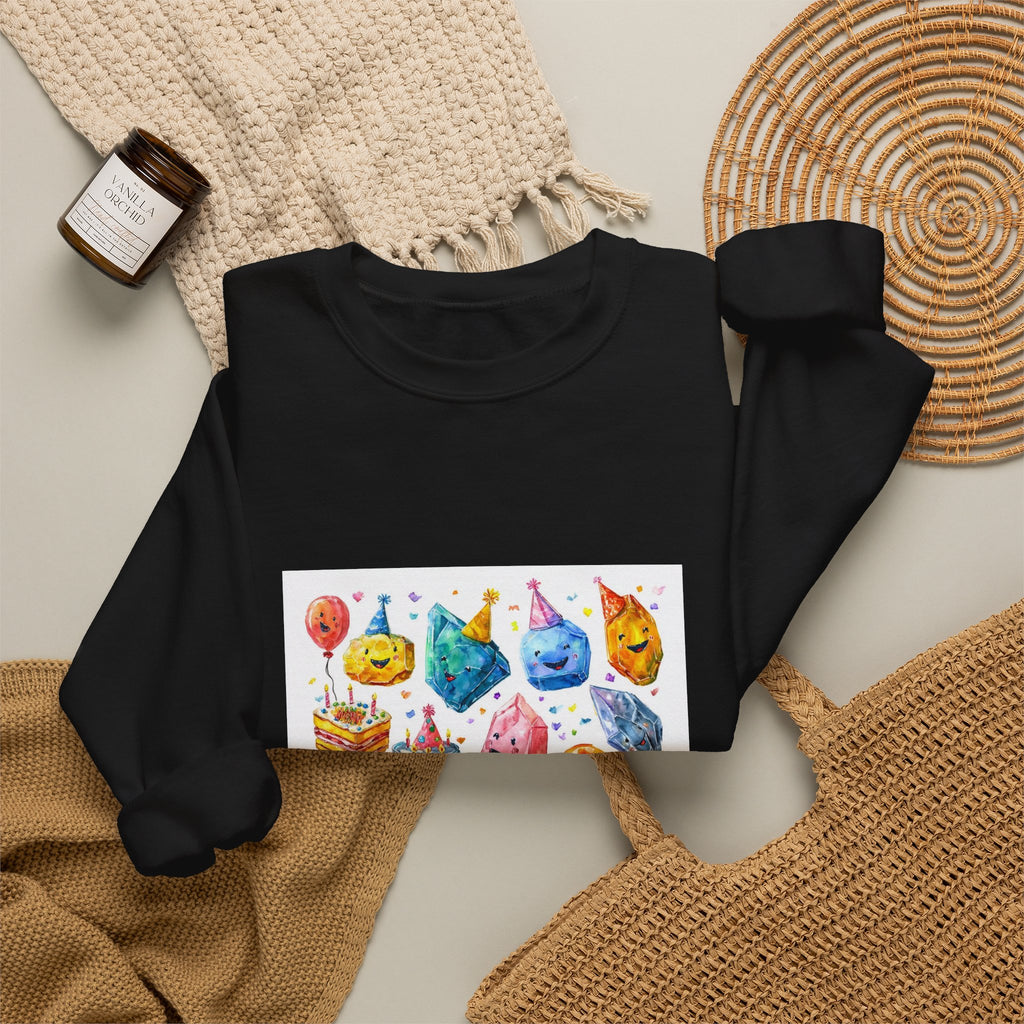 Crystal Birthday Party Crewneck | Neutrals & Reds