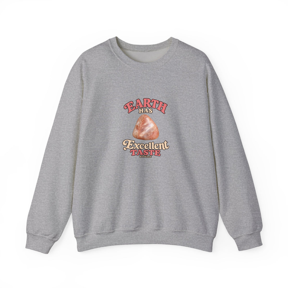 Earth Has Excellent Taste — Peach Moonstone Crewneck | Neutrals & Reds