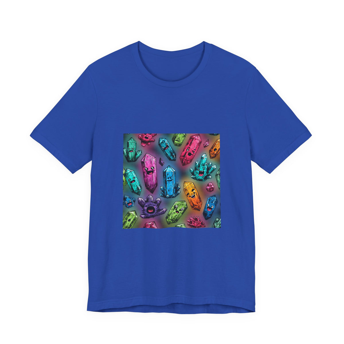 Colorful Crystal Characters T-Shirt | Royal, Navy & Purple