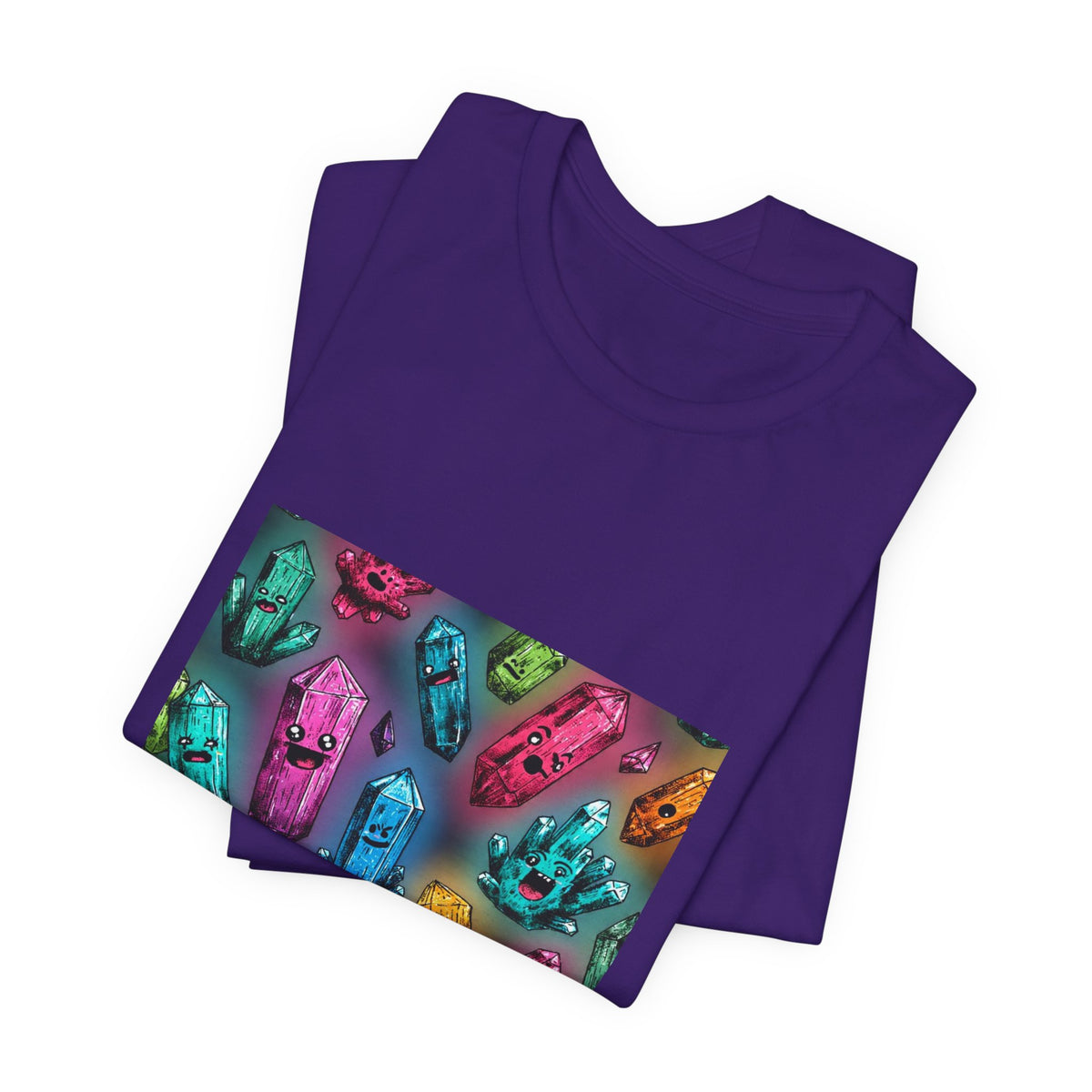 Colorful Crystal Characters T-Shirt | Royal, Navy & Purple