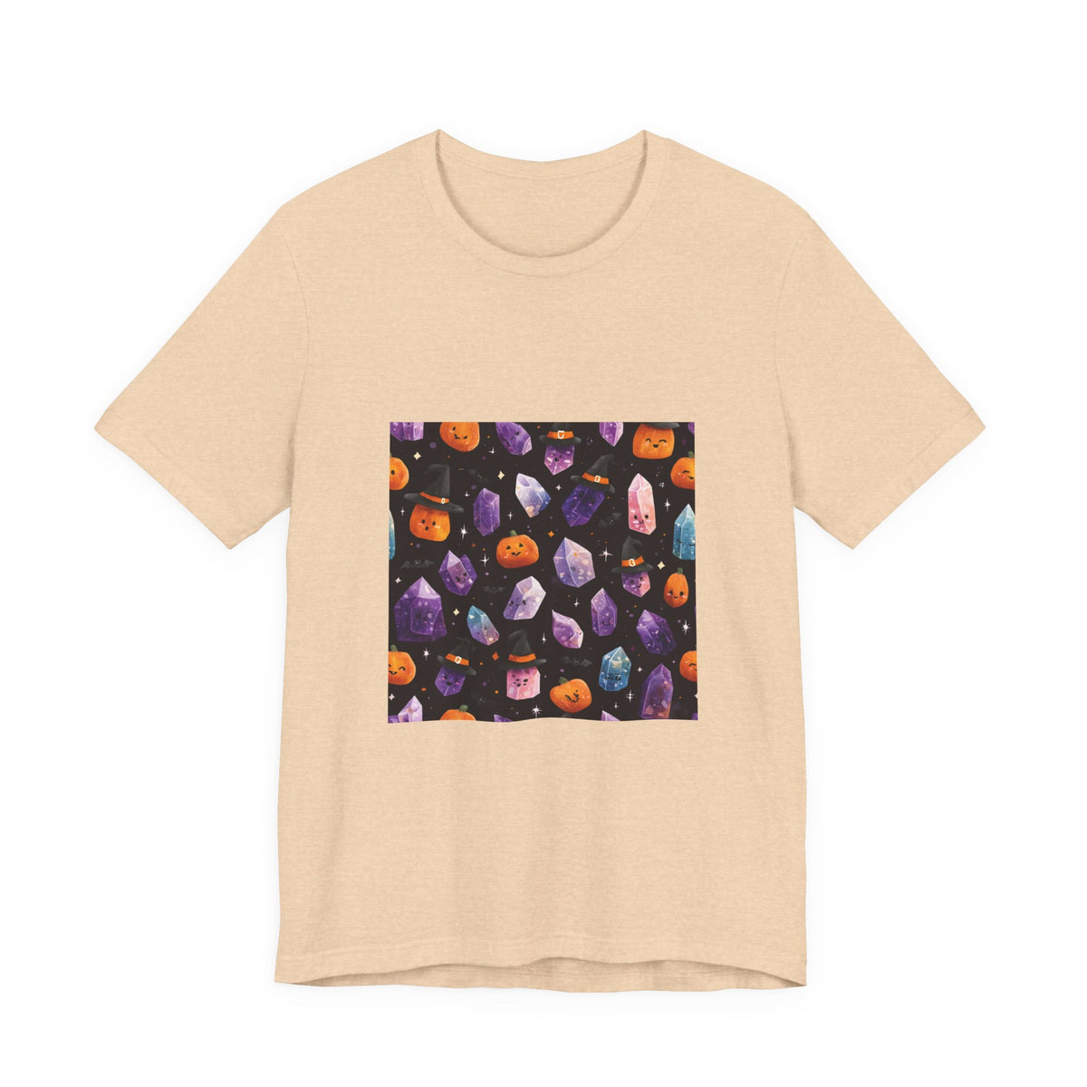 Halloween Crystal Party T-Shirt | Sandy Neutrals & Oranges