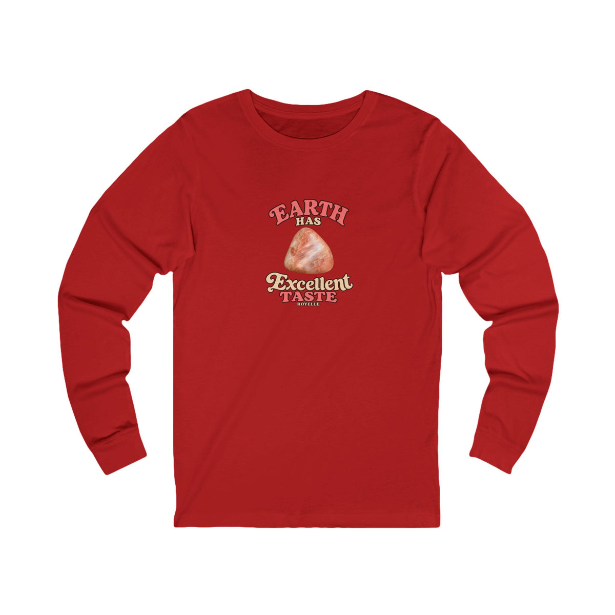 Earth Has Excellent Taste — Peach Moonstone Long Sleeve Tee