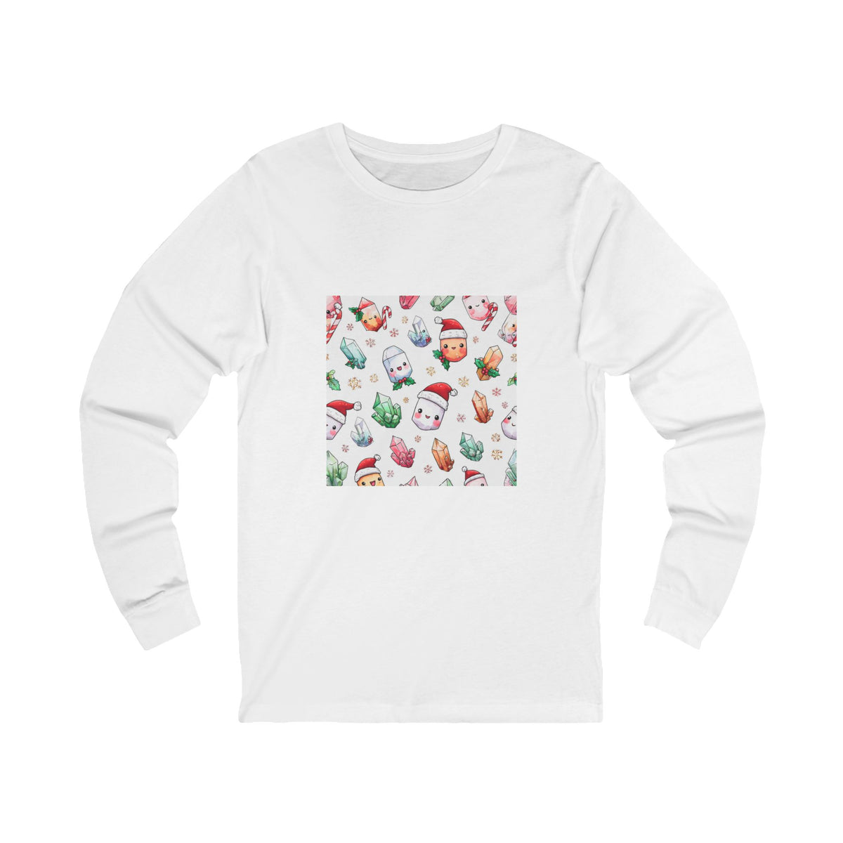 Pastel Christmas Crystal Friends Long Sleeve T-Shirt