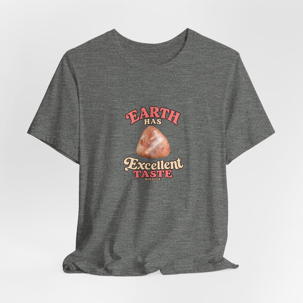 Earth Has Excellent Taste — Peach Moonstone Tee | Light Neutrals