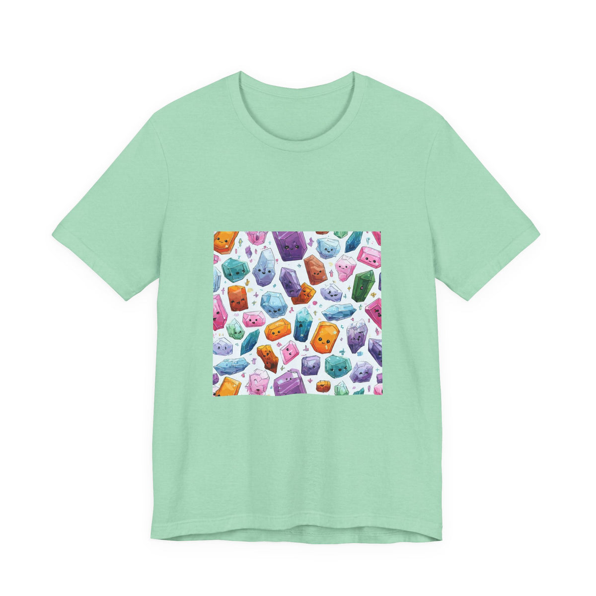 Pastel Crystal Friends T-Shirt | Golds, Mints & Teal
