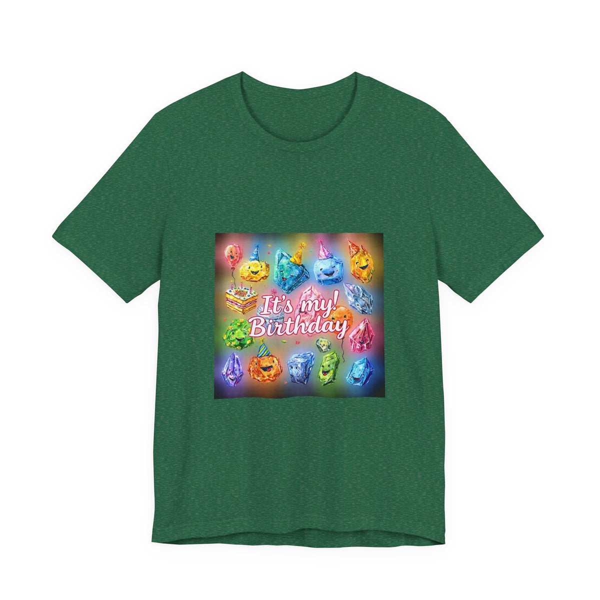 It's My Birthday Crystal Party T-Shirt | Greens