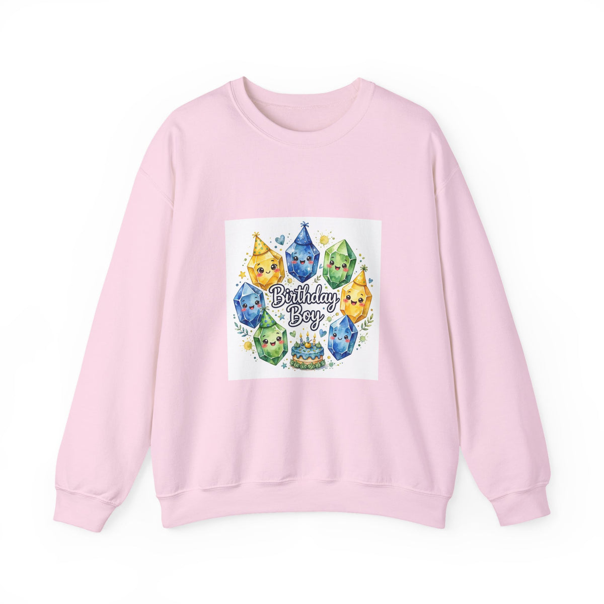 Birthday Boy Crystal Party Crewneck | Blues, Purples & Pinks