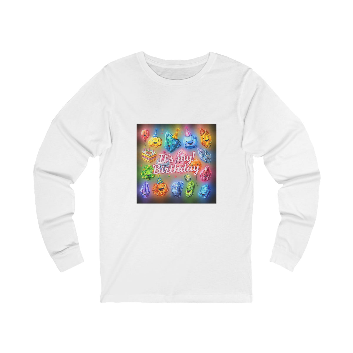 It's My Birthday Crystal Party Long Sleeve T-Shirt