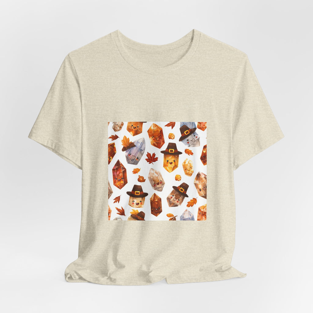 Thanksgiving Crystal Harvest T-Shirt | Sandy Neutrals & Oranges