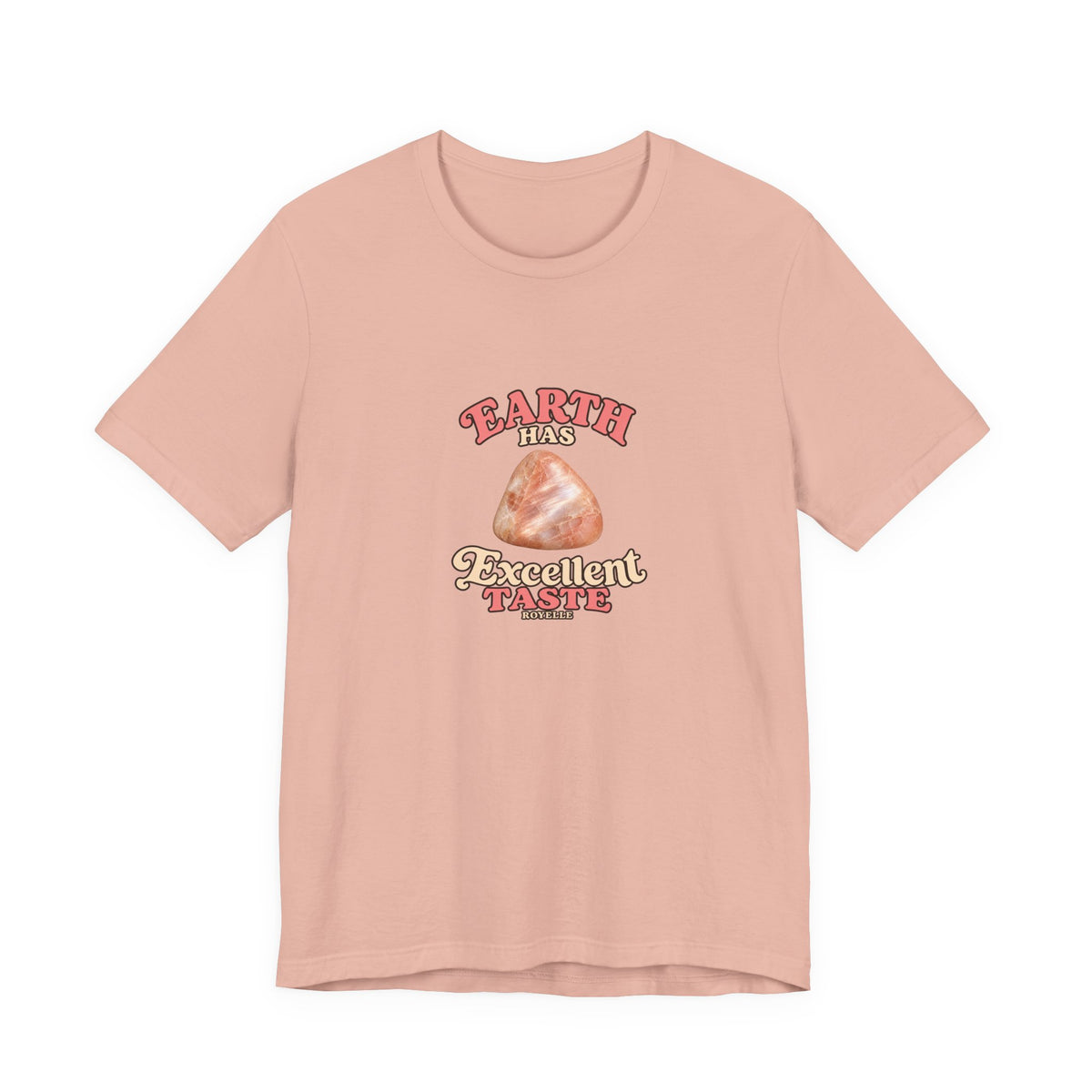 Earth Has Excellent Taste — Peach Moonstone Tee | Peach & Sunset