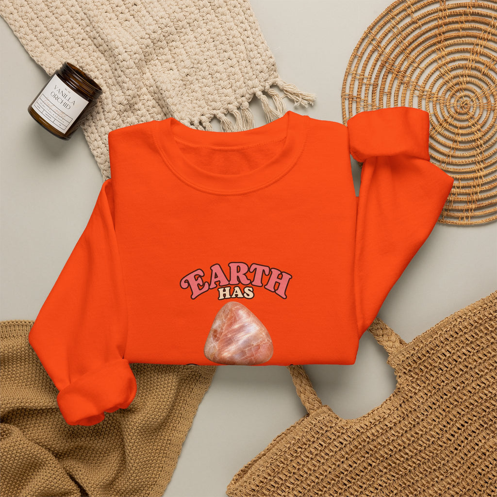 Earth Has Excellent Taste — Peach Moonstone Crewneck | Earth Tones & Brights
