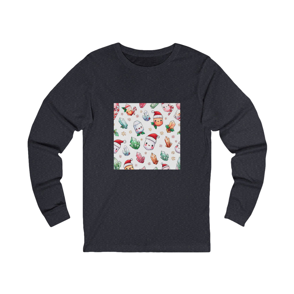 Pastel Christmas Crystal Friends Long Sleeve T-Shirt