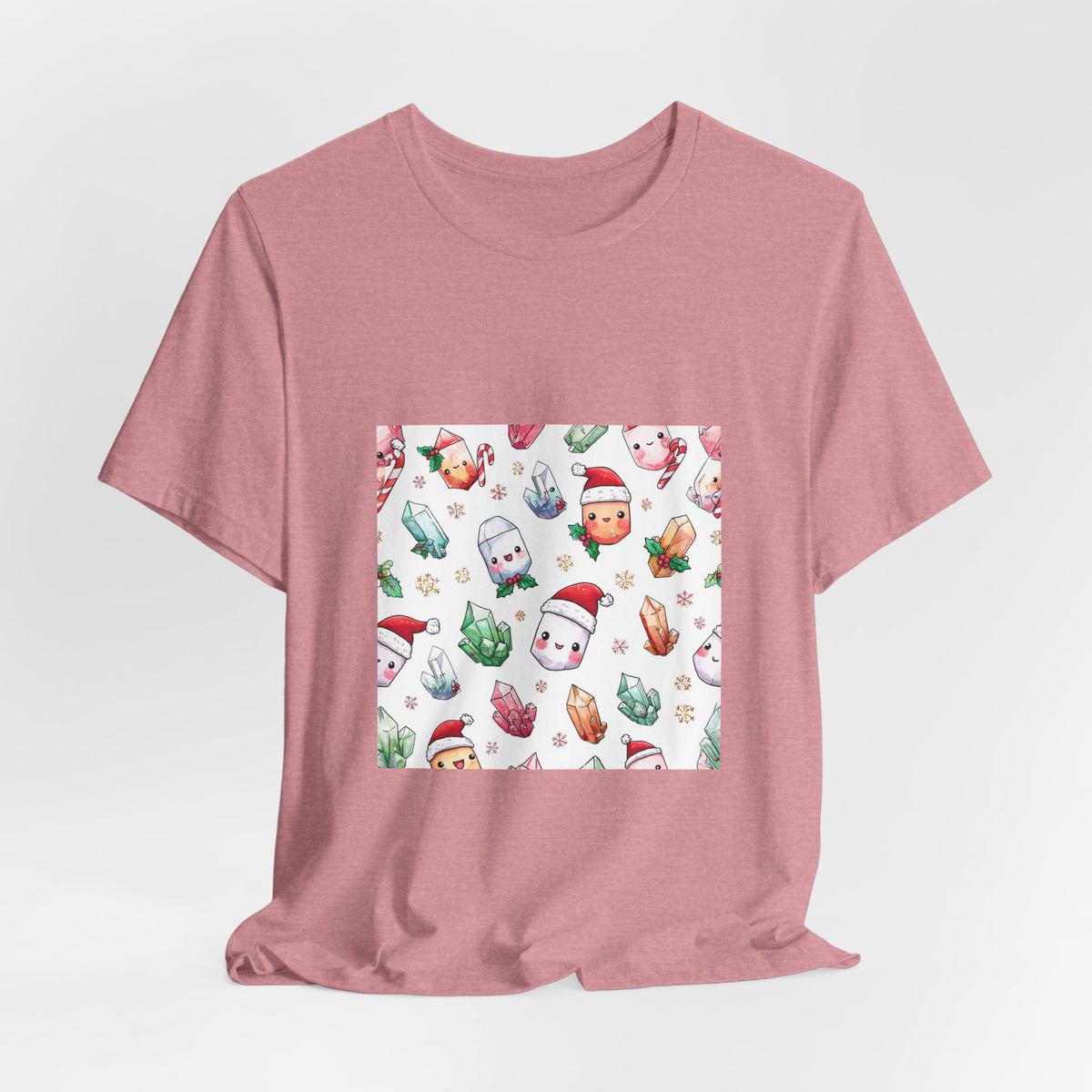 Pastel Christmas Crystal Friends T-Shirt | Pinks & Orchid