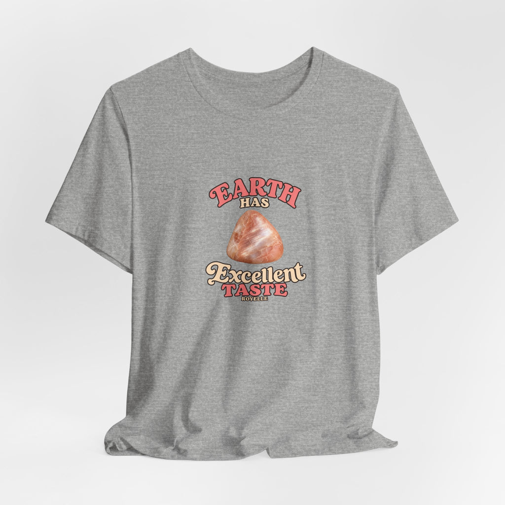 Earth Has Excellent Taste — Peach Moonstone Tee | Light Neutrals