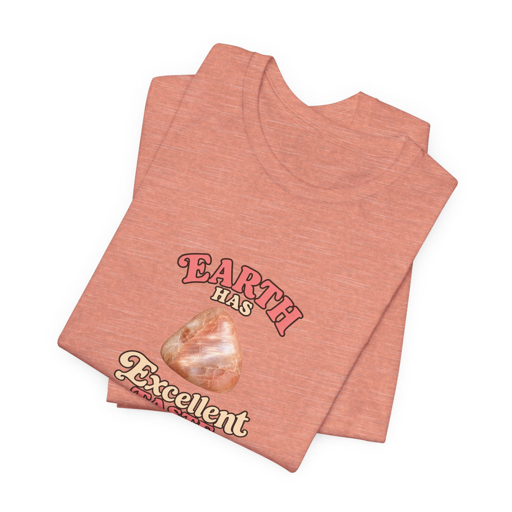 Earth Has Excellent Taste — Peach Moonstone Tee | Pinks & Orchid