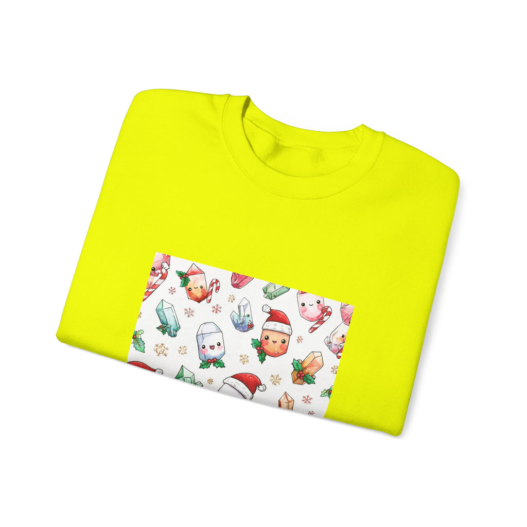 Pastel Christmas Crystal Friends Crewneck | Earth Tones & Brights