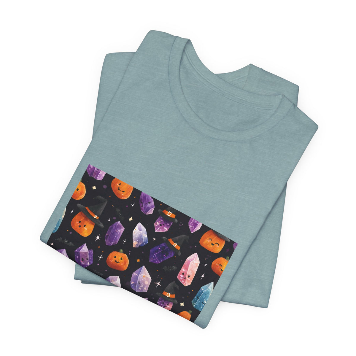 Halloween Crystal Party T-Shirt | Soft Blues