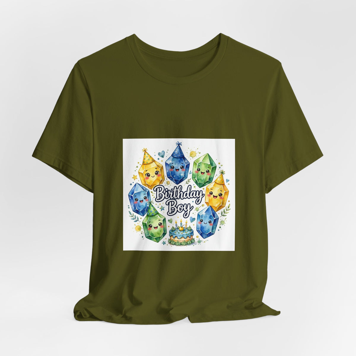 Birthday Boy Crystal Party T-Shirt | Greens