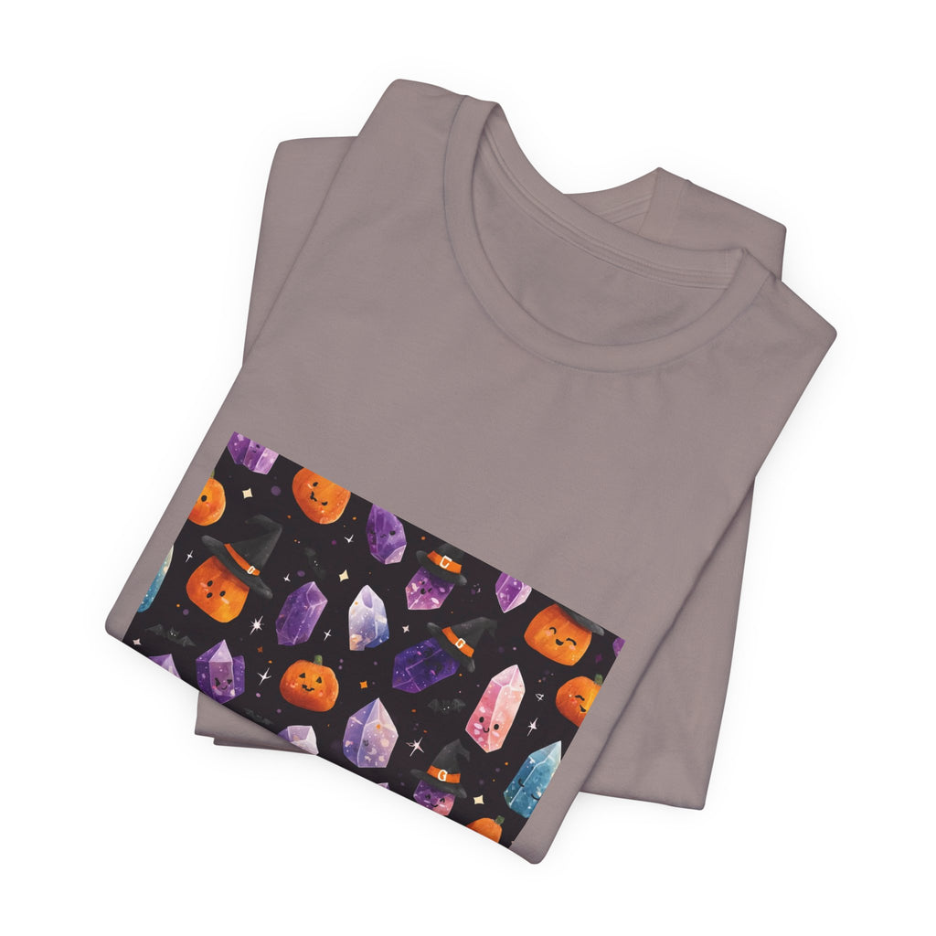 Halloween Crystal Party T-Shirt | Sandy Neutrals & Oranges