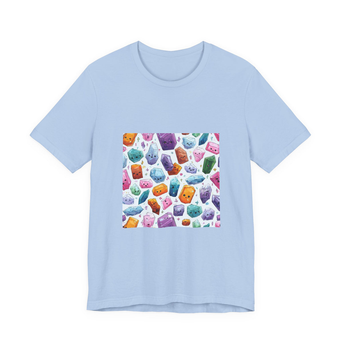 Pastel Crystal Friends T-Shirt | Soft Blues
