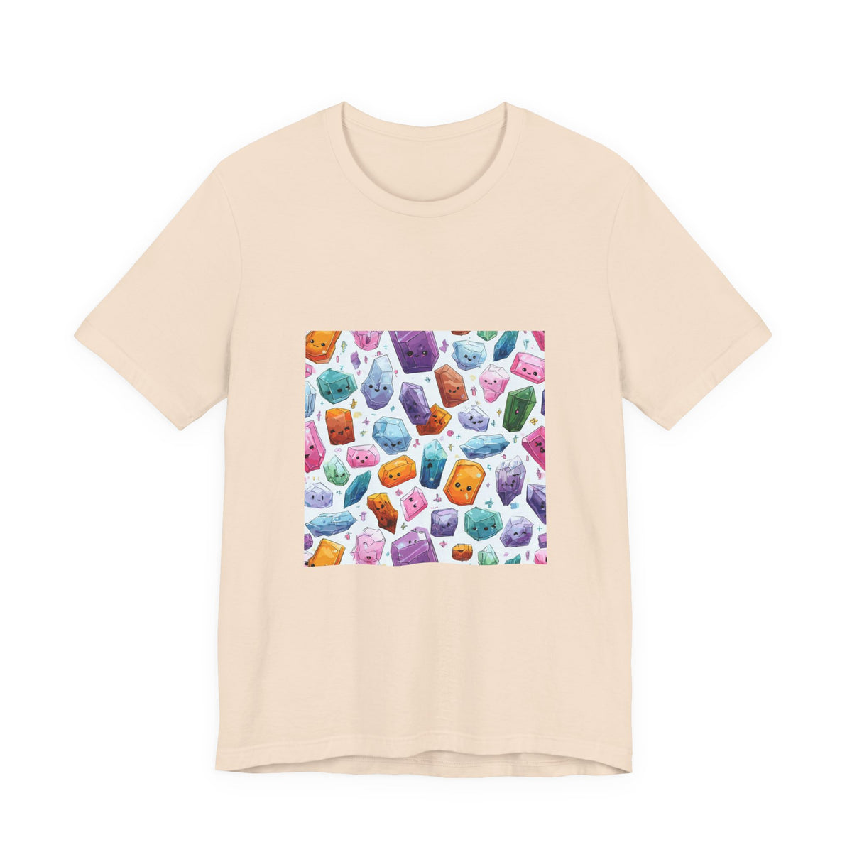 Pastel Crystal Friends T-Shirt | Sandy Neutrals & Oranges