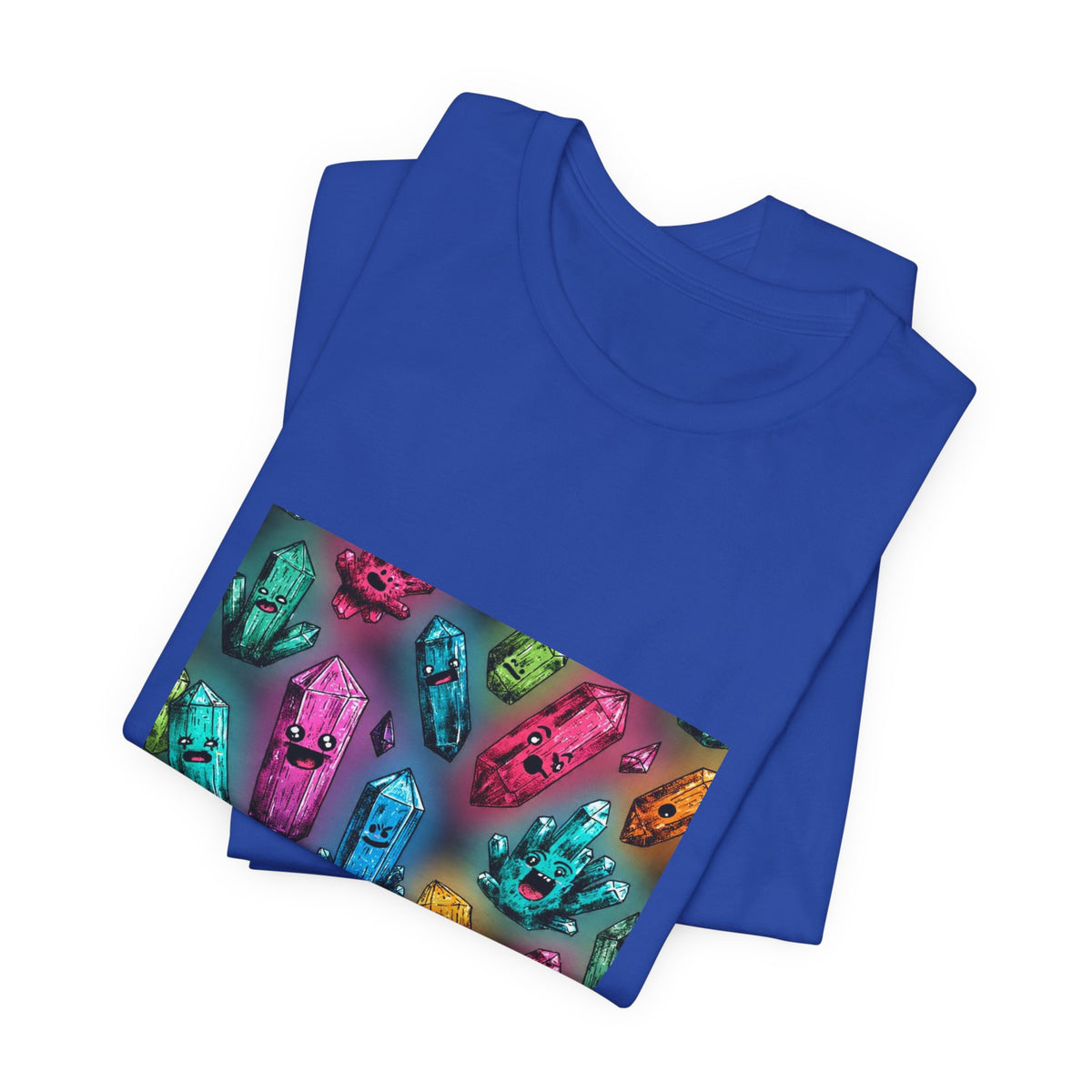 Colorful Crystal Characters T-Shirt | Royal, Navy & Purple