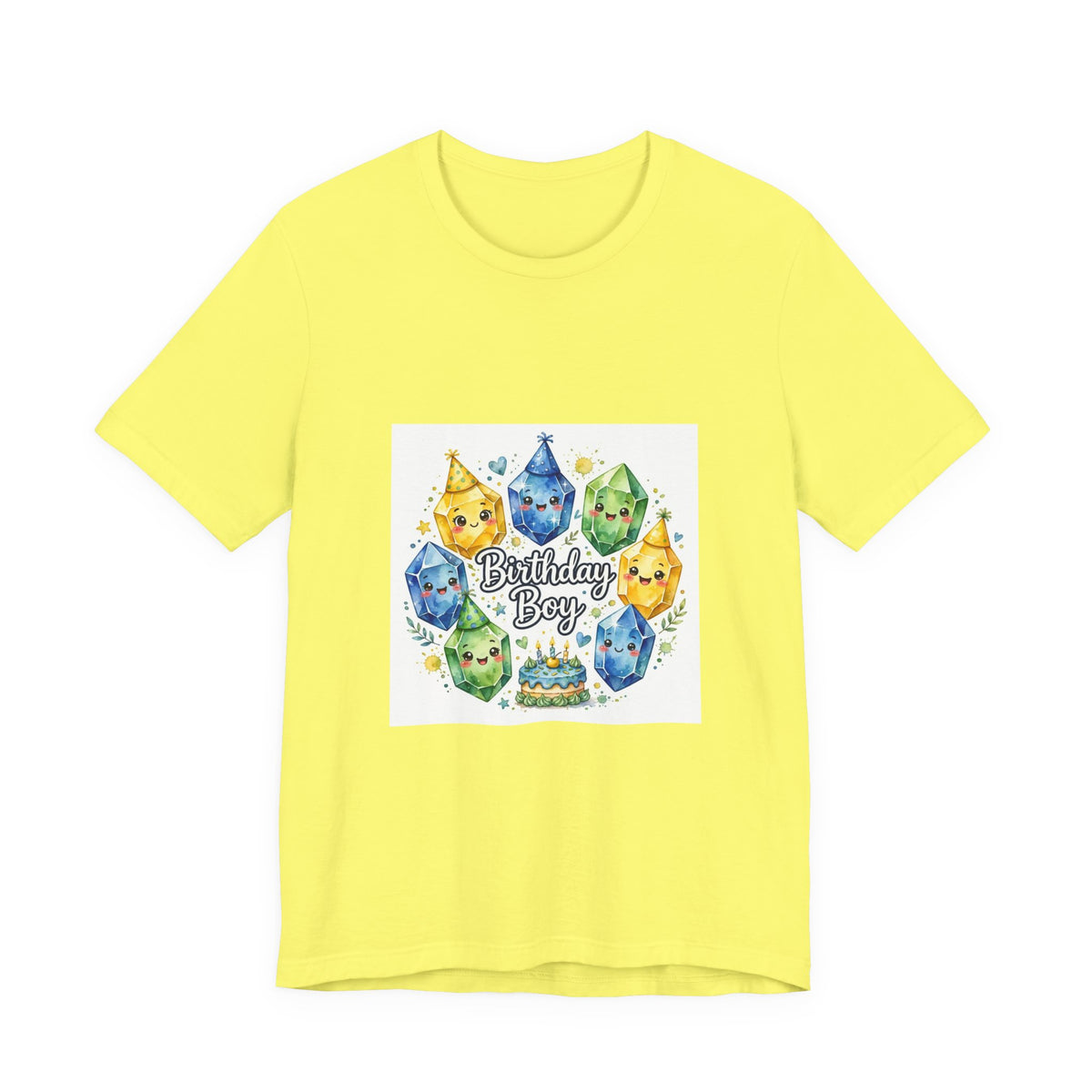 Birthday Boy Crystal Party T-Shirt | Golds, Mints & Teal