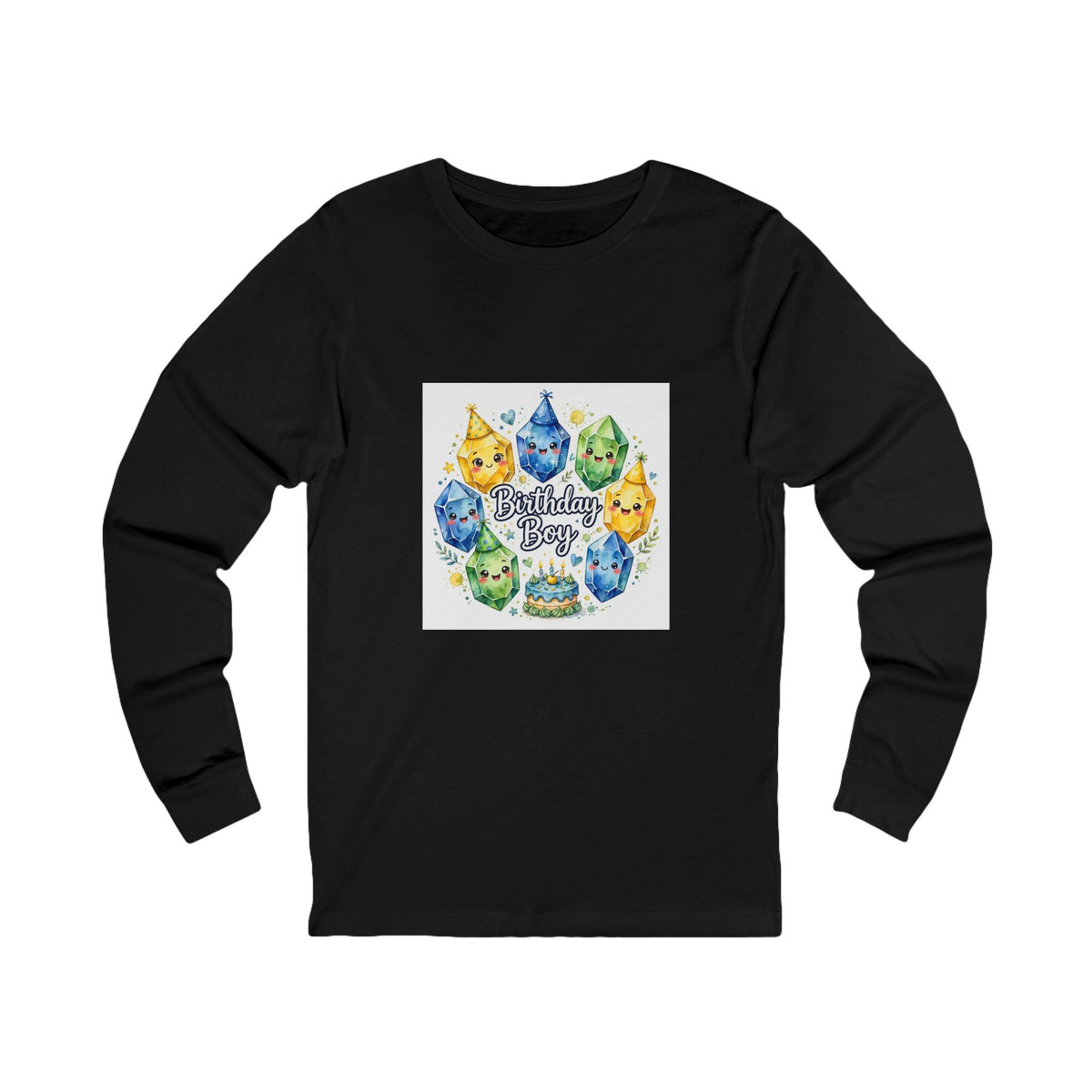Birthday Boy Crystal Party Long Sleeve T-Shirt