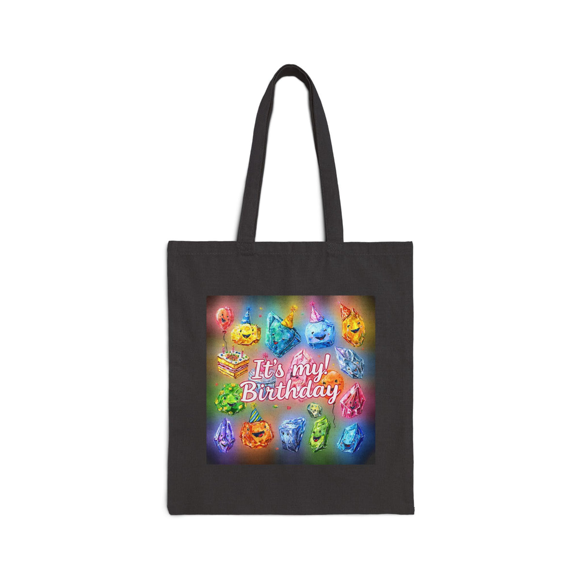 It's My Birthday Crystal Party Canvas Tote