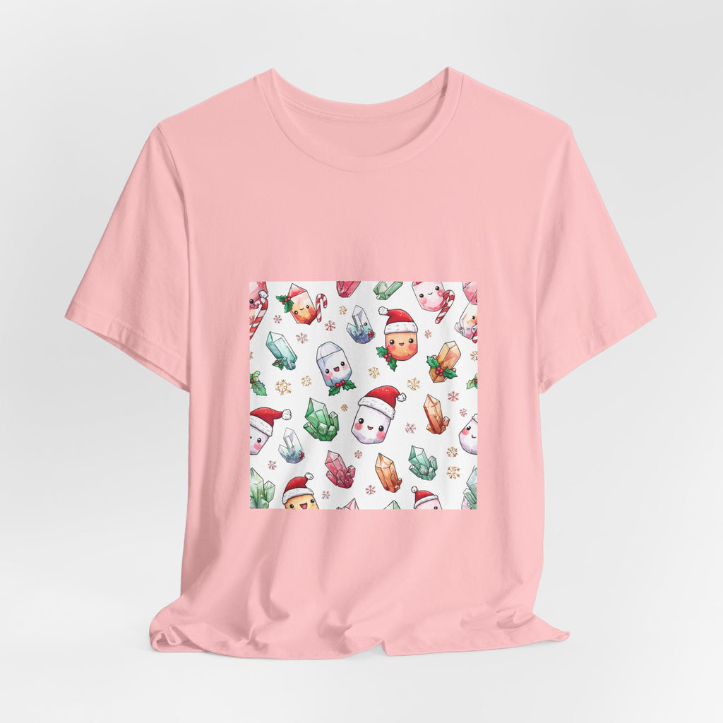Pastel Christmas Crystal Friends T-Shirt | Pinks & Orchid