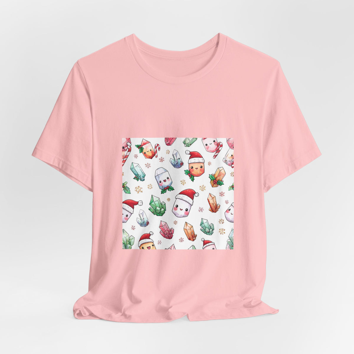 Pastel Christmas Crystal Friends T-Shirt | Pinks & Orchid