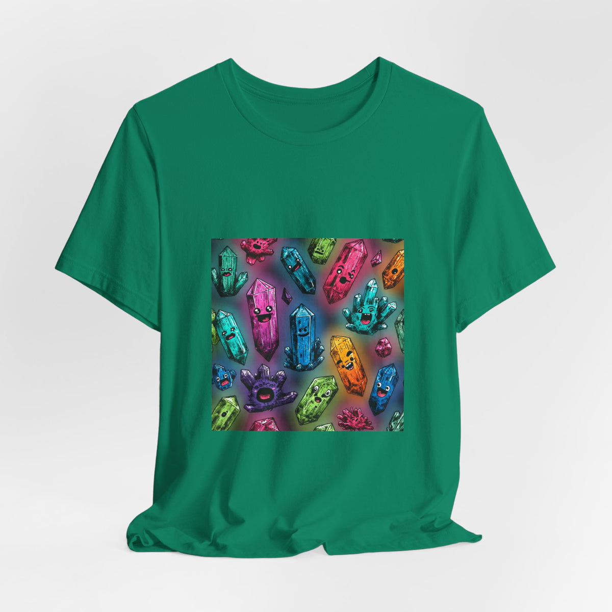 Colorful Crystal Characters T-Shirt | Greens