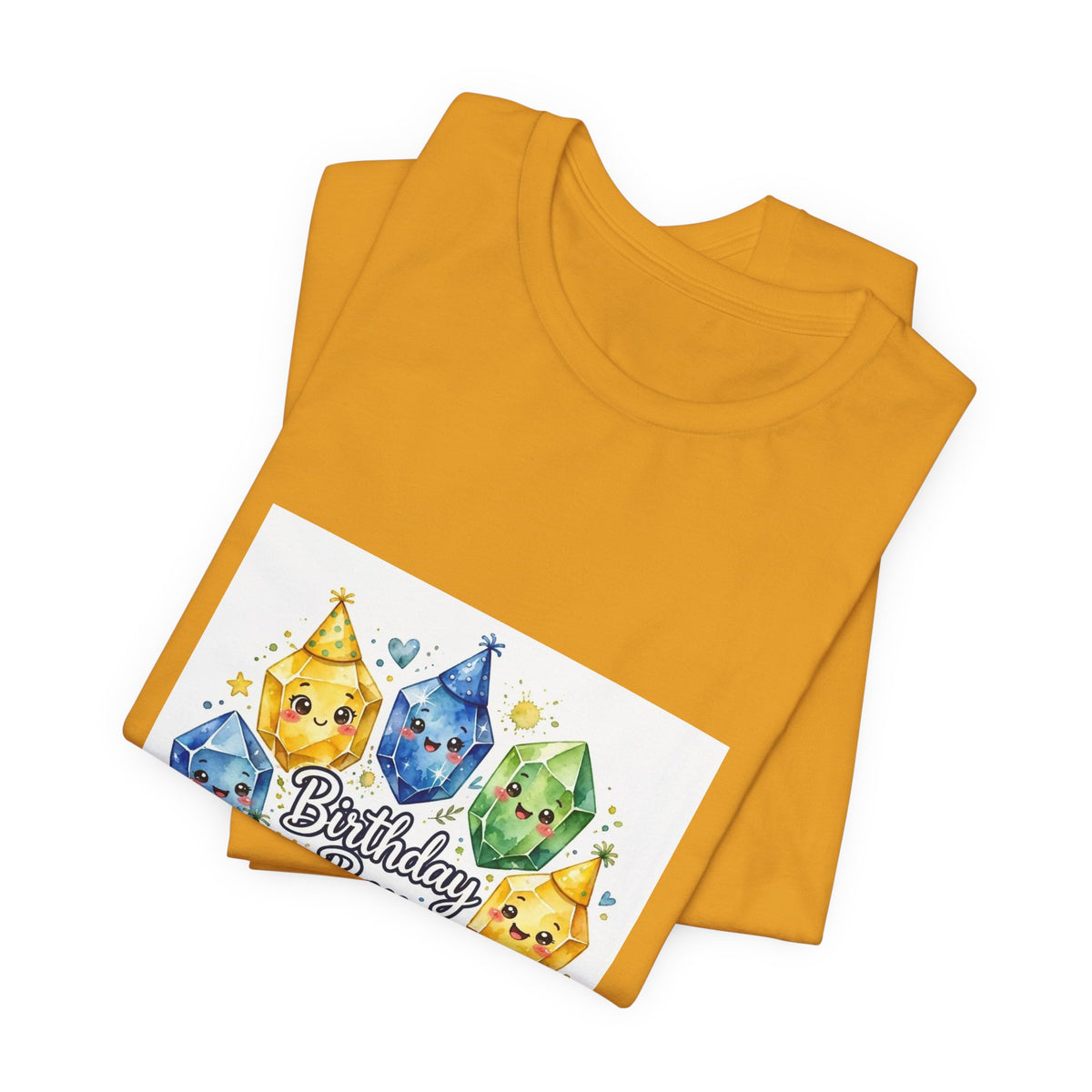 Birthday Boy Crystal Party T-Shirt | Golds, Mints & Teal