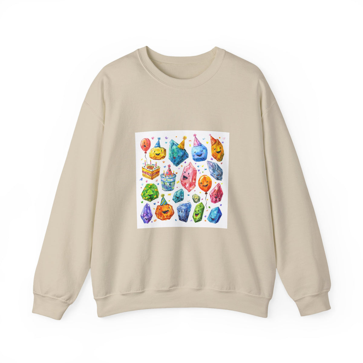 Crystal Birthday Party Crewneck | Earth Tones & Brights