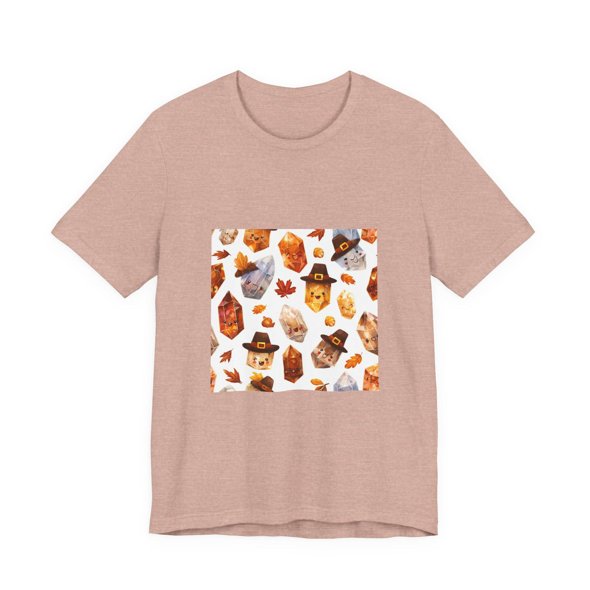 Thanksgiving Crystal Harvest T-Shirt | Peach & Sunset