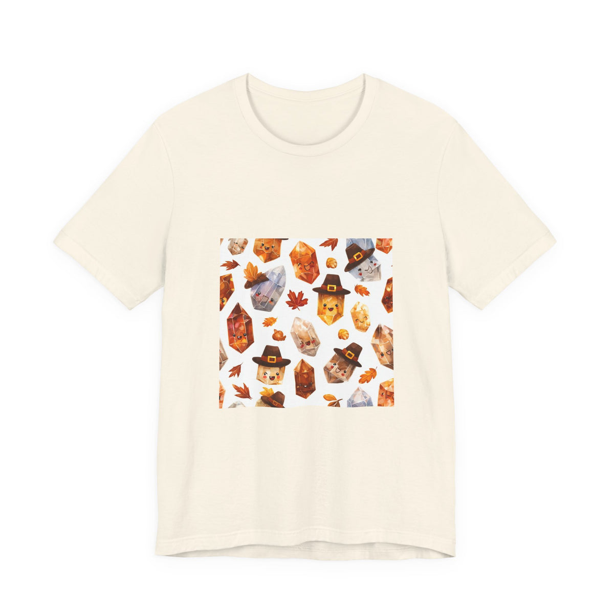 Thanksgiving Crystal Harvest T-Shirt | Sandy Neutrals & Oranges